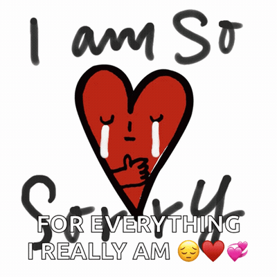 Heart Saying I Am So Sorry For Everything GIF