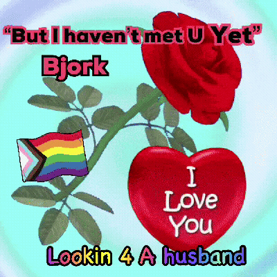 Heart Saying I Love You Next To Red Rose GIF