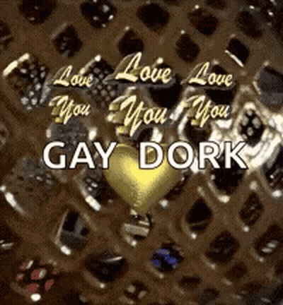 Heart Saying Love You Gay Dork GIF