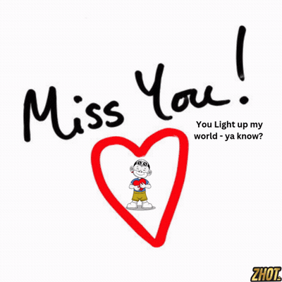 Heart Saying Miss You GIF