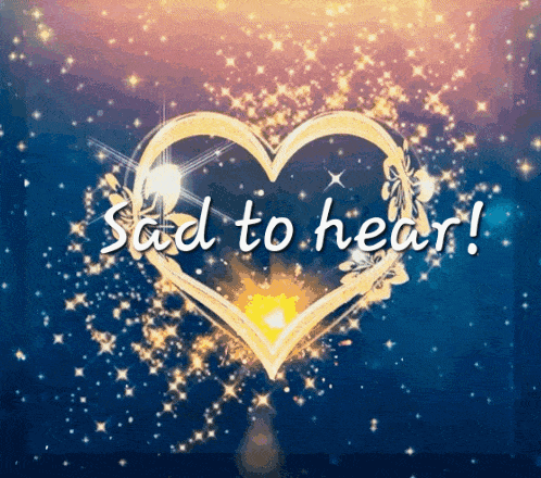 Heart Saying Sad To Hear GIF