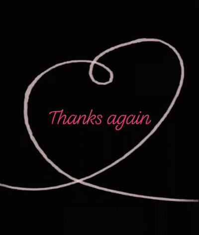 Heart Saying Thanks Again GIF
