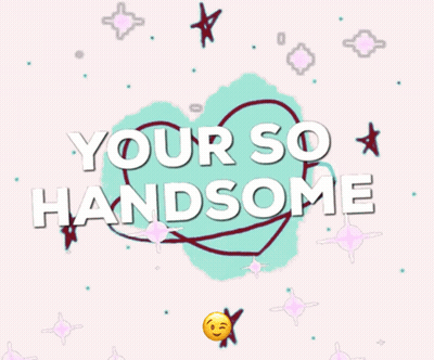Heart Saying Your So Handsome GIF