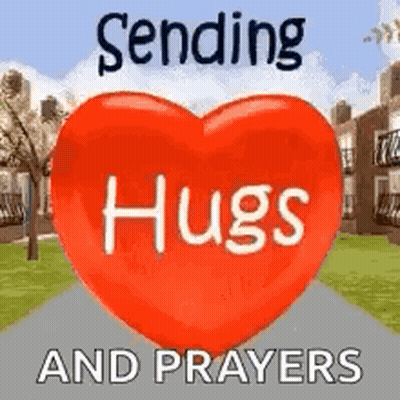 Heart Sending Hugs And Prayers GIF