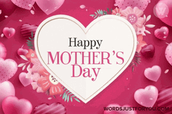 Heart Shape Animated Happy Mothers Day GIF