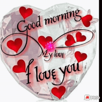 Heart Shaped Balloon Saying Good Morning Love