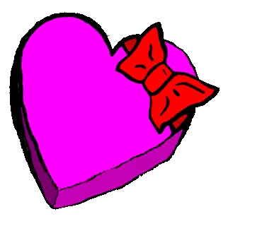 Heart Shaped Box Cupy Sticker