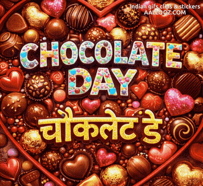 Heart Shaped Box Of Chocolates Saying Chocolate Day GIF