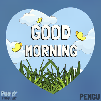 Heart Shaped Card Good Morning GIF