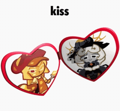 Heart Shaped Glasses Saying Kiss GIF
