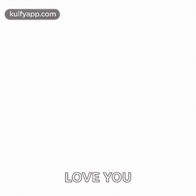 Heart Shaped Hot Air Balloon Carrying Red Envelope Saying Love You GIF