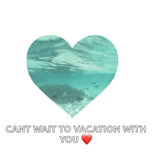 Heart Shaped Island Cant Wait To Vacation With You GIF