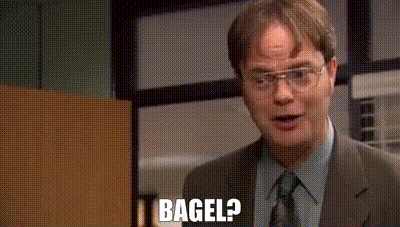 Heart Shaped Mirror Saying I Love My Bagel GIF