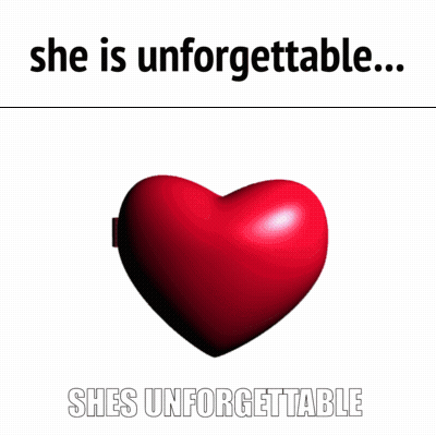 Heart Shaped Mirror She Is Unforgettable GIF