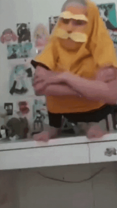 Heart Shaped Mirror With Cartoon And I Love You GIF