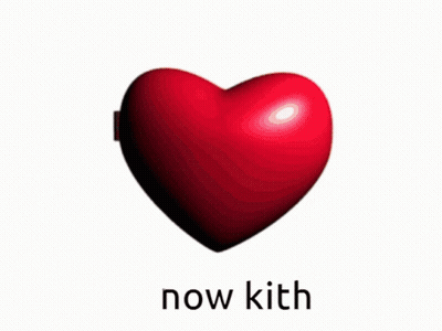 Heart Shaped Mirror With Cartoon Saying Now Kith GIF