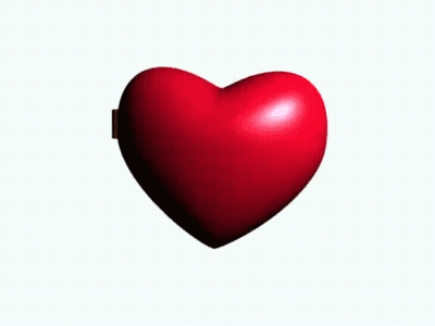 Heart Shaped Valentine Card With Old Man Saying My Old Man <3 GIF
