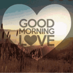 Heart Shaped With Flying Flowers Love Good Morning GIF