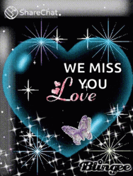 Heart Sparkling We Miss You GIF