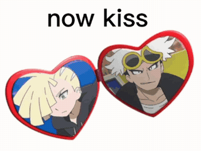 Heart Sunglasses Saying Now Kiss GIF