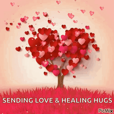 Heart Tree Sending Love And Healing Hugs GIF