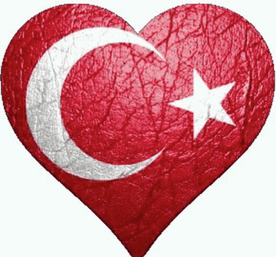 Heart With Crescent Moon And Star GIF