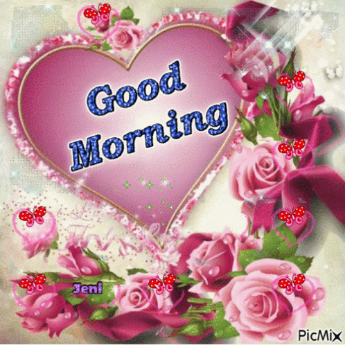 Heart With Good Morning GIF