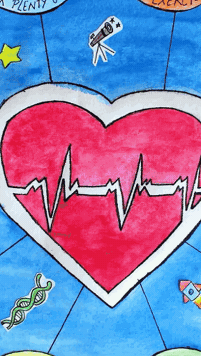 Heart With Heartbeat Saying Plenty GIF