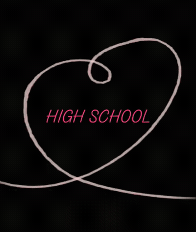 Heart With High School Written On It GIF