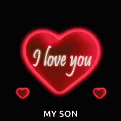 Heart With I Love You My Son Inside GIF