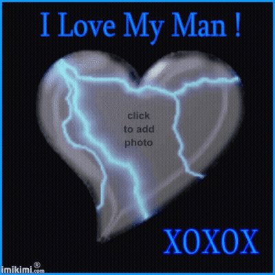 Heart With Lightning And I Love My Man GIF