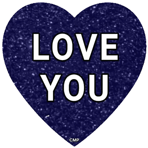 Heart With Love You Text Sticker