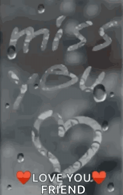 Heart With Miss You Text GIF