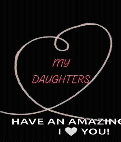 Heart With My Daughters GIF
