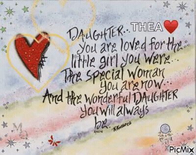Heart With Quote About Daughters