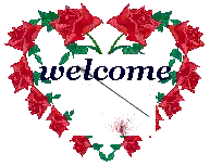 Heart With Red Roses Welcome Sticker
