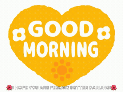 Heart With Smiling Sun Saying I Hope You Are Feeling Better Darling GIF