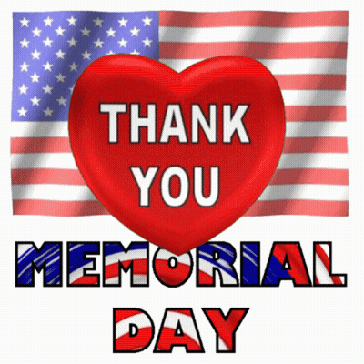 Heart With Thank You Memorial Day GIF