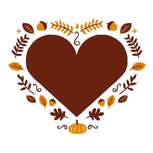 Heart With Thankful For You Sticker