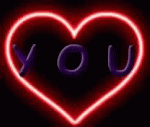 Heart You Glowing Light GIF