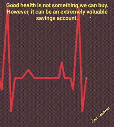 Heartbeat Good Health Is Not Something We Can Buy GIF