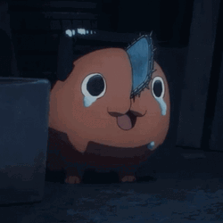 Heartbreaking Chainsaw Man Pochita Crying GIF
