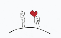 Heartbroken Balloon Heart GIF