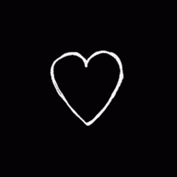 Heartbroken Black Heart GIF