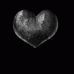Heartbroken Black Heart Melting GIF