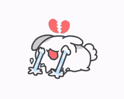 Heartbroken Heart Bugcat GIF