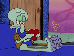 Heartbroken Tear Off Squidward GIF