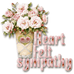 Heartfelt Sympathy Glitter Roses GIF