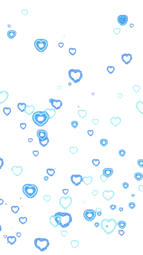 Hearts Floating In Air Sticker
