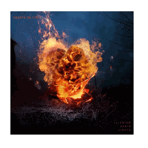 Hearts On Fire Album Cover Sticker